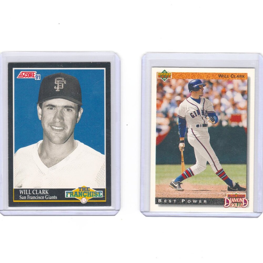 Will Clark 1991-1992 Upper Deck San Francisco Giants Baseball Hall Of Fame Nice!